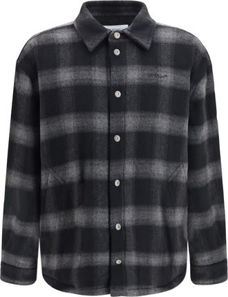 Off-white Black Grey Check Shirt Jacket