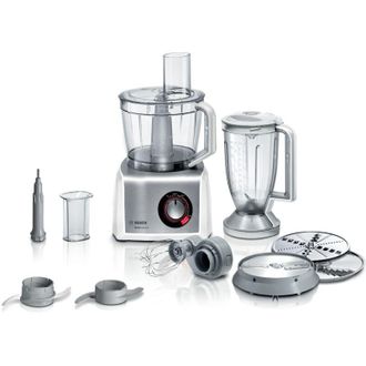 Bosch Multitalent 8 Mc812s814 - Robot De Cocina - 1250 W - Acero Inoxidable Cepillado/blanco