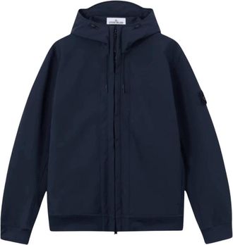 Stone Island Soft Shell-R E.dye Technology Jacket - Heren - Zomerjassen - Blauw - XL - Polyester - Jassen