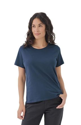 Pact Organic Cotton Softspun Crew Neck Tee in French Navy at Nordstrom, Size X-Small