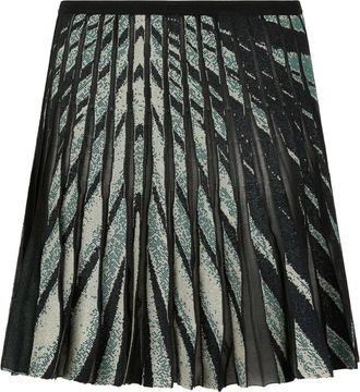 Roberto Cavalli Minigonna plissé - Blu