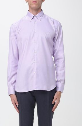 Brooksfield Camicia in cotone strutturato con logo e colletto button-down
