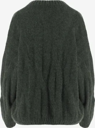 Allude Womens Cashmere And Silk Sweater Green