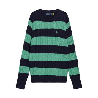 Polo Ralph Lauren Round-neck Knitwear, male, Multicolor, Size: XL Sweater Pullover
