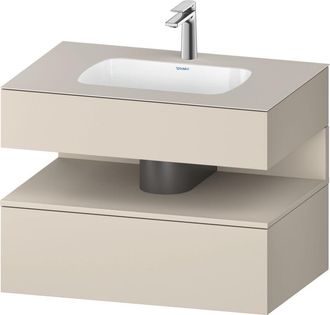 Duravit Qatego Lavabo Encastrado Con Base De Lavabo Consola, - Duravit