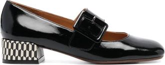 Chie Mihara Schoenen, Dames, Zwart, 36 EU, Leer, Iaman