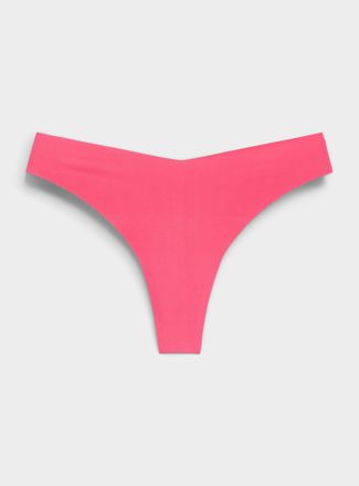 Miiyu Womens Dense laser-cut thong Recycled nylon