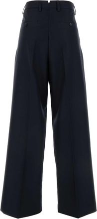Ami Womens Midnight Blue Wool Pant - Dark Blue - Size EU 38 (Womens)