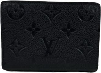 Louis Vuitton Monogram Empreinte Black Noir Monogram Empreinte Wallet (Bi-Fold) (Pre-Owned)