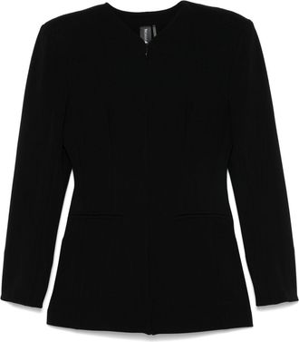 Norma Kamali V-Neck Jacket - Womens - Polyester/Spandex/Elastane