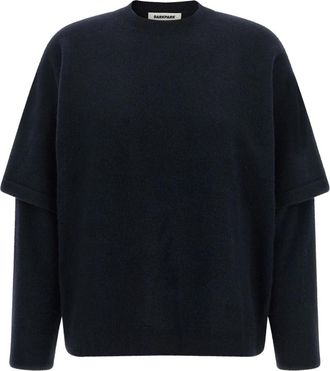 Darkpark Troy Sweater - Dames - Ronde hals truien - Blauw - XS - Wol - Truien & Vesten