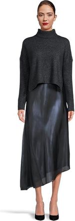 AllSaints Amos Sparkle Dress Womens Dress Midnight Blue : LG, Polyamide/Polyester/Wool