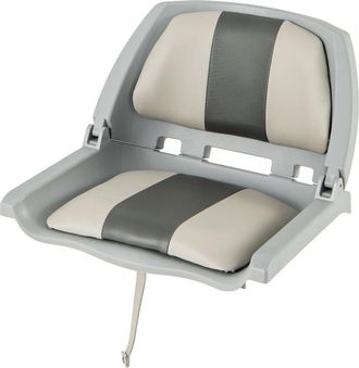 Costway Costway - Folding Low Back Boat Seat Waterproof Upholstered Standard Boat Captain Chair