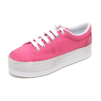 Jeffrey Campbell Canvas Washed Wedge Trainers