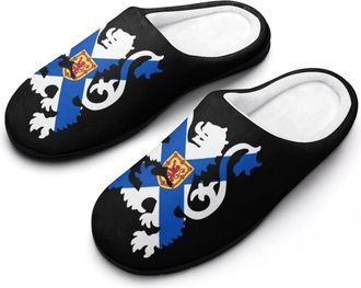 Generic Flag of Scotland Lion Rampant Men Slippers Funny House Shoes Cotton Slipper for Indoor Outdoor