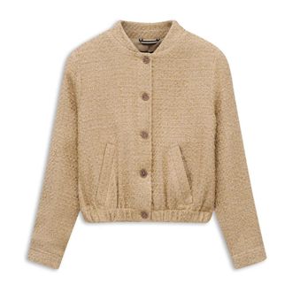 Bugatti Jassen, Dames, Beige, L, Katoen, Boucl&eacute; Blouson