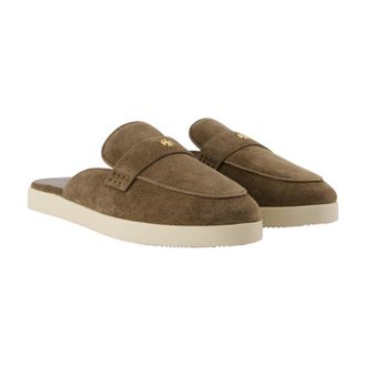 Tory Burch Womens Ballet Sport Slipper Brown Calfskin