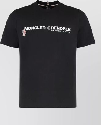 Moncler logo cotton t shirt casual style
