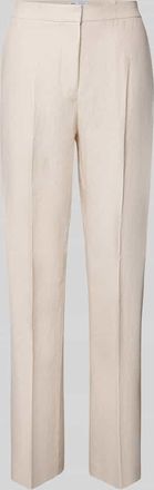 Mango Stoffhose mit B&uuml;gelfalte Modell BORELI in Beige, Gr&ouml;&szlig;e 34