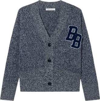 Brooks Brothers English Rib Vest met Logo - Dames - Truien - Blauw - Maat: L Wol