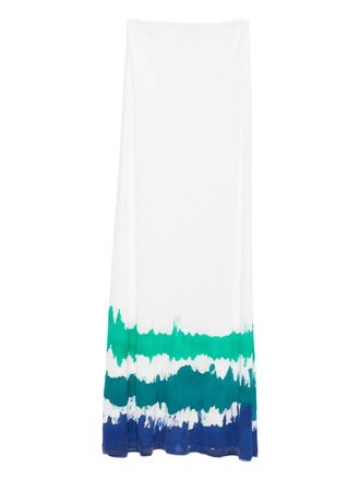 Faliero Sarti tie-dye skirt - White
