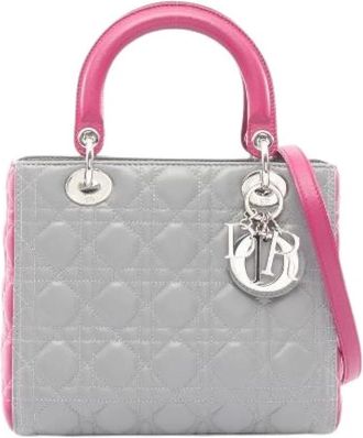 Dior Pre-owned Lady Dior Leren Handtas - Dames - Vintage Handtas - Veelkleurig - ONE Size - Leer - Vintage