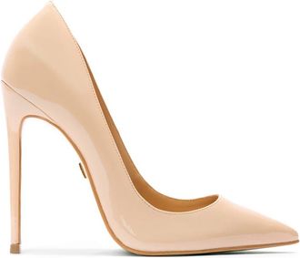 Kazar Beige Lakleren Pumps - Dames - Pumps - Beige - 38 1/2 EU - Leer - Schoenen