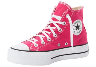 Converse Sneaker CONVERSE CHUCK TAYLOR ALL STAR LIFT PLATFORM, Damen, Gr. 36, pink (cerise pink, wei&szlig;, schwarz), Textil, Schuhe Sneaker