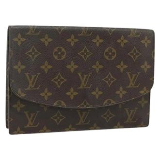 Louis Vuitton Pre-owned Clutches, female, Brown, Size: ONE SIZE Pre-owned Monogram Clutch