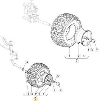 STIGA Sports Rueda Delantera Clm-kend16k500e2wd Original Stiga - 382680086/0
