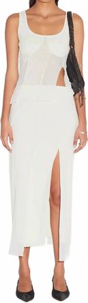 Hansen & Gretel Moloko Skirt In Ecru Net