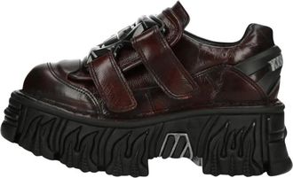 New Rock Pulik - unisex - Veterschoenen - Rood - 36 EU - Leer - Schoenen