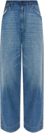 Maison Margiela Wide-leg Jeans - Dames - Loose Fit Jeans - Blauw - XS - Katoen - Jeans