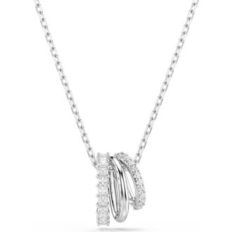 Swarovski Hyperbola Ring Pendant Necklace in White/Silver at Nordstrom