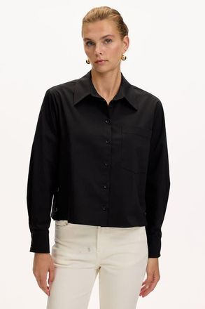 Exquise Theodora Long Sleeve Shirt in Black at Nordstrom, Size X-Small
