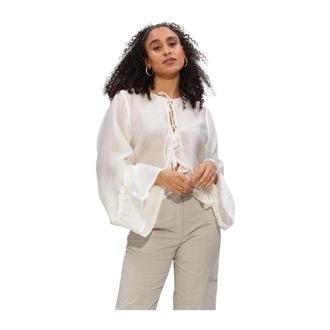 Copenhagen Muse Overhemden, Dames, Wit, M, Polyester, Cmmolly-Shirt