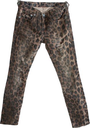 R13 Leopard printed Kate skinny jeans