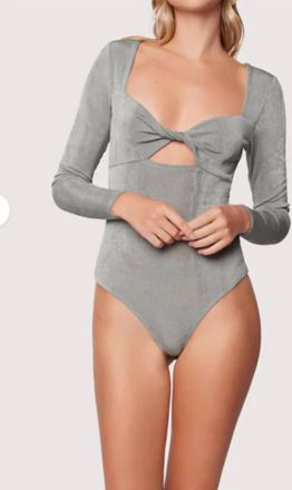 Lost + Wander Wild Sage Bodysuit In Sage Green