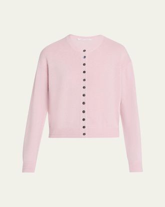 Maria McManus Tiny Button Cashmere Crewneck Cardigan