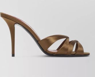 Saint Laurent silk satin sandals