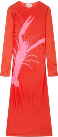 Fab By Fabienne Chapot Sionara Jurk - Dames - Casual kleedjes - Rood - L - Polyester - Kleedjes