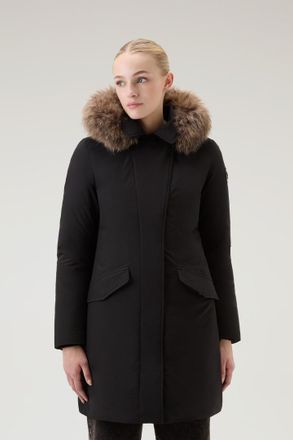 Woolrich donna Modern Vail Parka con cappuccio staccabile Nero Taglia XXL