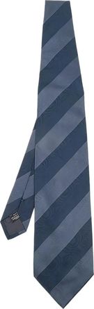 Emporio Armani Cravatta a righe in seta - Blu