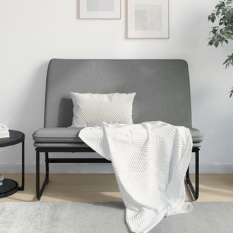 vidaXL Banco De Tela Gris Oscuro 100x75x76 Cm Vidaxl