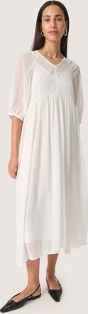 Soaked In Luxury Jurk Feminine Whisper White