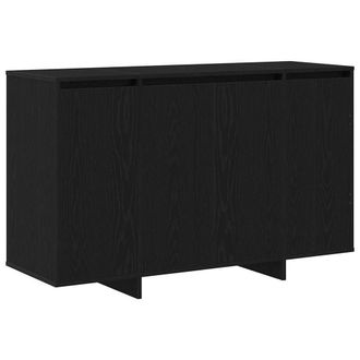 Berkfield Home Black Oak Sideboard Black oak Wood 120 x 41 x 75 cm
