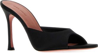 Amina Muaddi Alexa Slipper Flat - Black