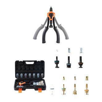 OEM Kit De Herramientas Para Tuercas Remachables, 7 Mandriles Intercambiables, Dise&ntilde;o Ergon&oacute;mico, 35,5 Cm (14 Pulgadas)