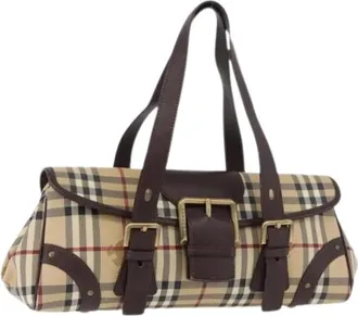 Burberry Pre-owned Handbags, female, Beige, Size: ONE SIZE Pre-owned Vintage Hand Bag