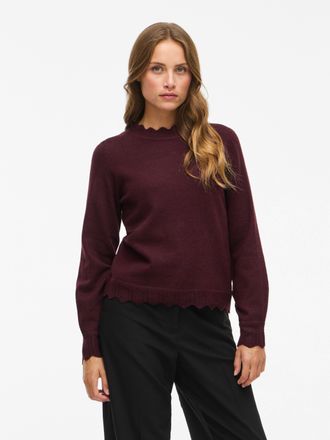 Vila VINIKOLINA O-NECK L/S KNIT TOP - NOOS